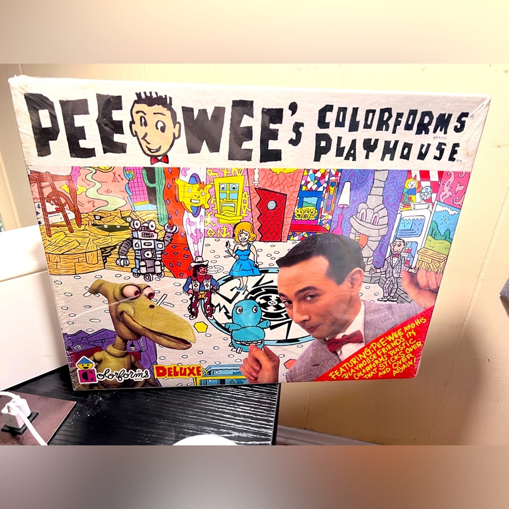 Vtg Rare Colorform’s Peewee’s Deluxe Playset 1987, Sealed 1995